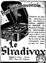 LE STRADIVOX,POUR L'ELITE MUSICALE
